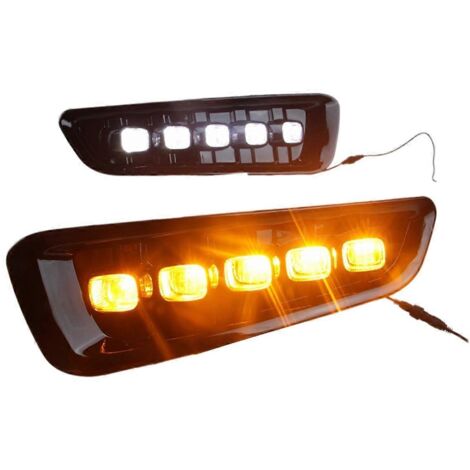 Phares de voiture, feux de jour (DRL), feux antibrouillard bicolores