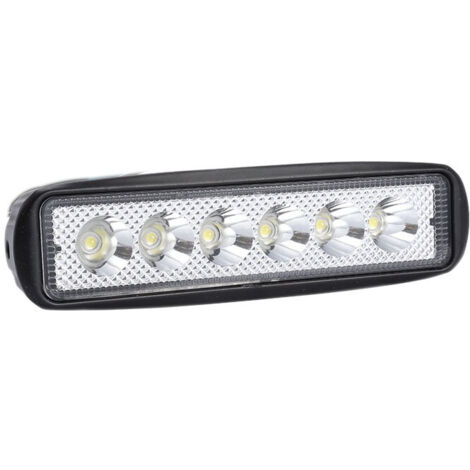 Phares LED 2 Pack 6 pouces 18W projecteur longue portée moto travail lumière 12V 24V voiture tout-terrain 4x4 camion ATV SUV camion