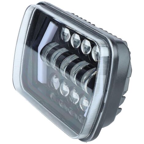 Phares LED 7 pouces ultra-lumineux, étanches et durables, remplacement idéal pour Jeep Wrangler, éclairage haute performance.