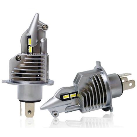 Phares LED H4 pour voiture et moto, 9-36 V, blanc, 5000 lm, feux de brouillard