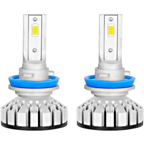Phares LED Lampes Kit d'éclairage de conversion tout-en-un H11 H8 H9 HB2 9003 6000K 8000LM pour coffre de voiture SUV - H11 H8