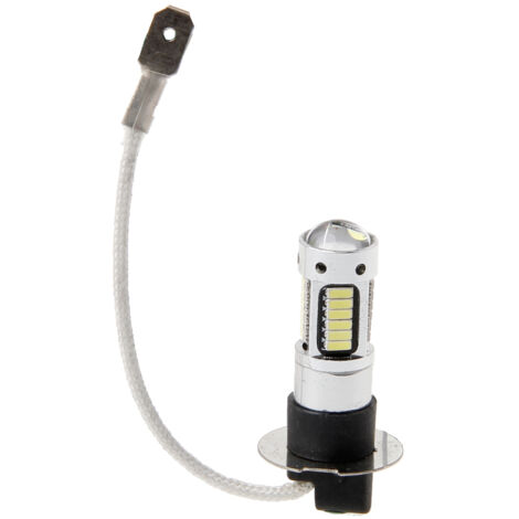 Phares longue durée pour voitures, H3 30W 4014 30SMD 6000K, ampoule LED antibrouillard de type xénon, étanche à la poussière et AquaForge