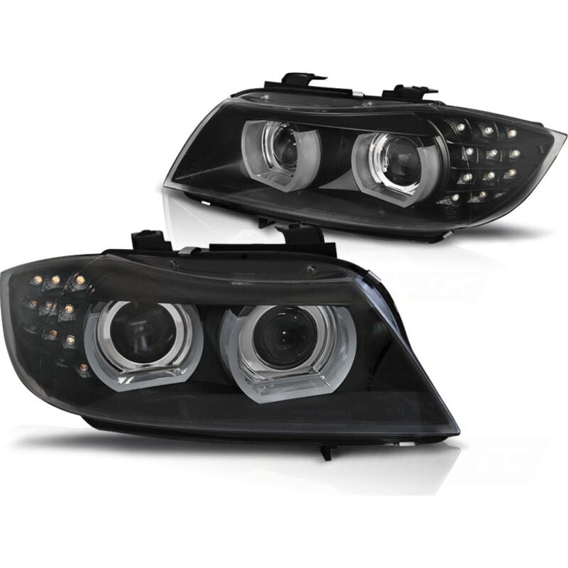 Phares Xenon bmw E90/E91 09-11 afs led drl noir