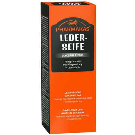 Pharmakas leather soap pulizia intensiva di tutti gli articoli in cuoio 200 g