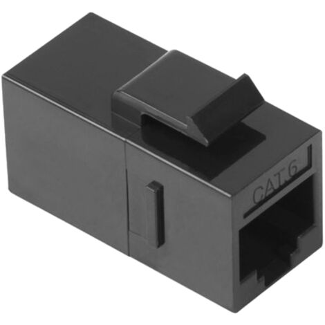 Phasak Connettore Keystone H/H RJ45 UTP Cat.6 Nero - PHK 2200