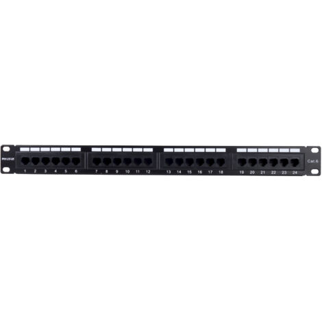 Phasak Patchpanel 19 " 24P Cat.6 UTP RJ45 DUAL 1U - PU 2420