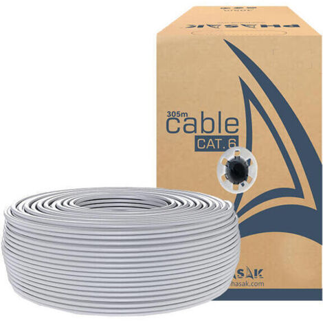 Phasak PHR 6302 cable de red Blanco 305 m Cat6 U/UTP (UTP)