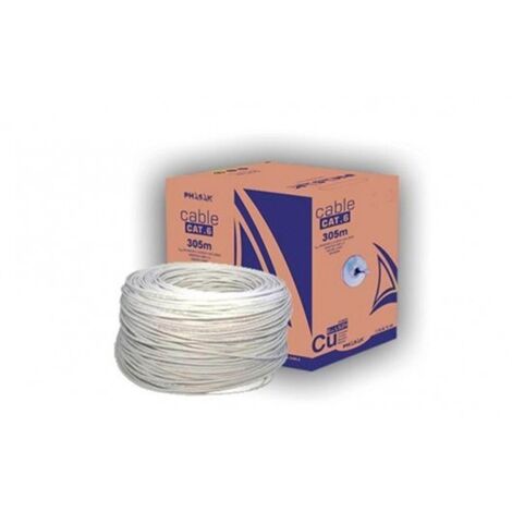Phasak PHR 651 cable de red Gris 305 m Cat6 U/UTP (UTP)
