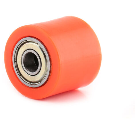 Phefop Kettenrollen-Schieber, Hochleistungs-Einbaulager, Premium-Materialrad für Straßenmotorräder, Motorräder, ATVs, Dirtbikes, mit mehreren (Orange 8MM).
