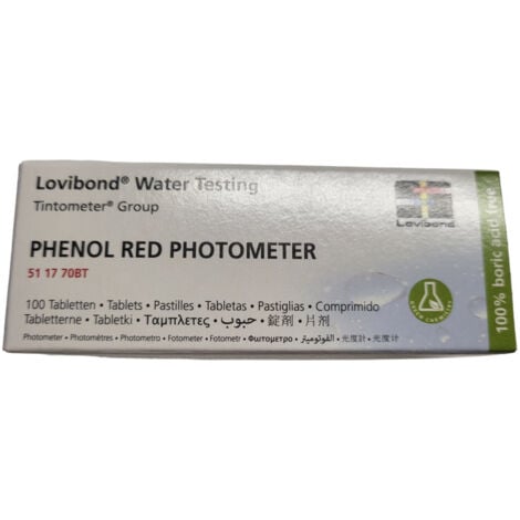 Phenol red photometre pack 100 pieces 511770BT - Lovibond