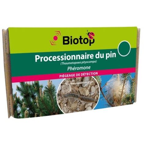 Phéromone Processionnaire du Pin – Lot de 2 capsules – Action 4 à 6 semaines – Pour pièges spécifiques à phéromones – Biotop