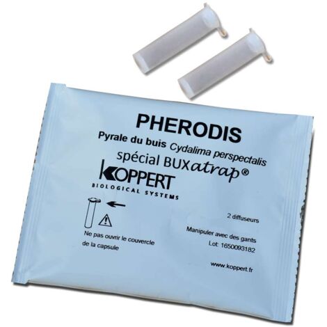 Phéromones pour pyrales du buis, recharge spéciale piège Buxatrap INRA