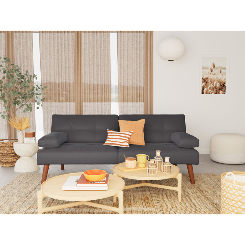 Bestmobilier - Philae - canapé convertible clic-clac 2 places - en simili