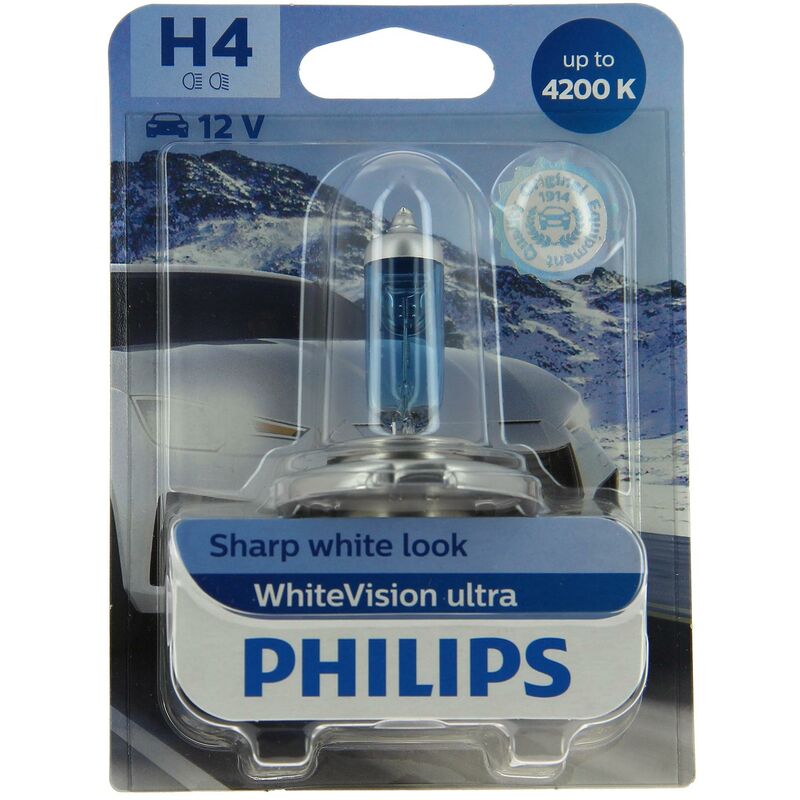 Philips 12342WVUB1 white vision ultra effet xénon H4 pour eclairage avant 4.200K Lumileds Germany Gmbh