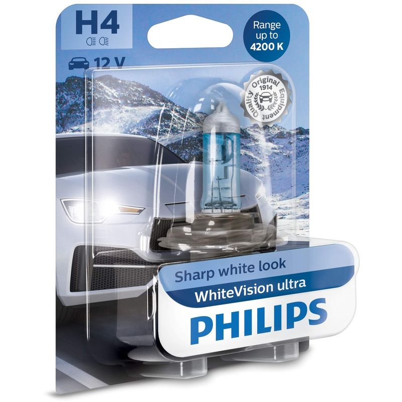 Philips 12342WVUB1 white vision ultra effet xénon H4 pour eclairage avant 4.200K Lumileds Germany Gmbh