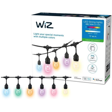 Philips 2700/5000k+rgb schwarzes kabel wiz connected - 55445000