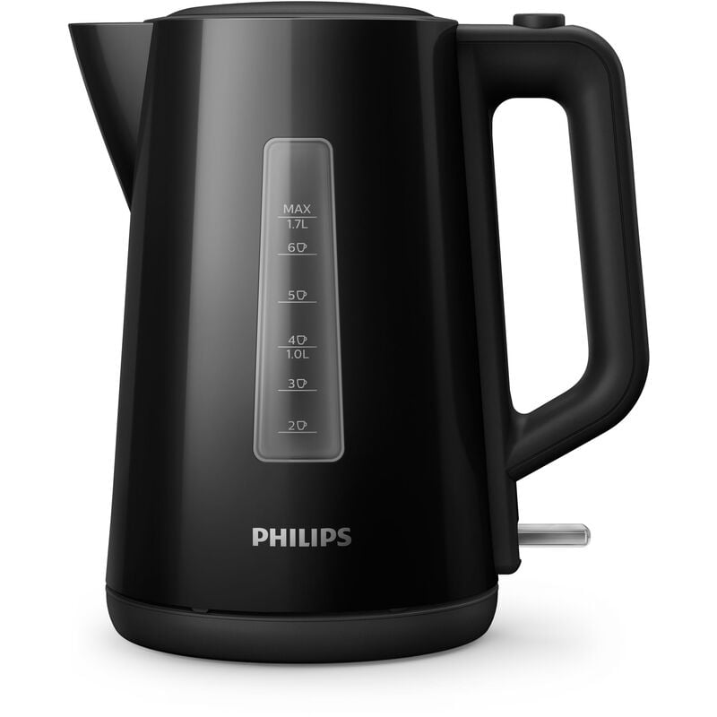 Philips - 3000 series bouilloire en plastique, 1,7 l, couvercle à ressort, voyant (HD9318/20)