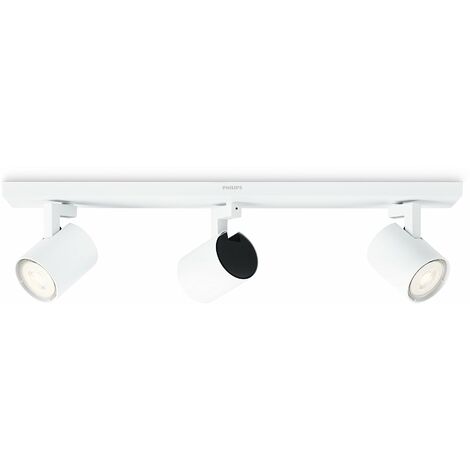 Philips 5309331p0, myLiving LED Spot Runner 3 flg., 690LM, bianco, metallo, 3.5 Watts, integrato, 9 x 48 x 10.9 cm