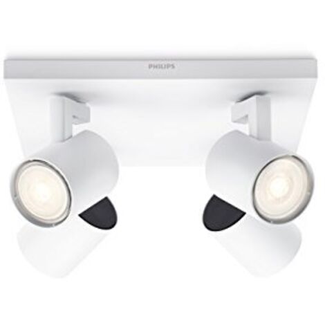 Philips 5309431p0 myLiving, Spot LED Runner 4 flg, 920LM, bianco, metallo, 3.5 Watts, integrato, 24 x 24 x 10.9 cm