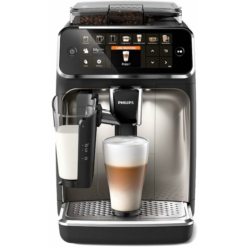Image of 5400 Series Macchina Da Caffè Automatica - Montalatte LatteGo, 12 Bevande, Display Intuitivo, 4 Profili Utente, Cromato (EP5447/90) - Philips