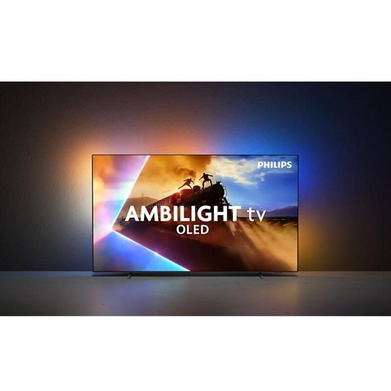 Philips Schwarz Oled-Fernseher - 770 - 55 Zoll - 4K Uhd - Ambilight