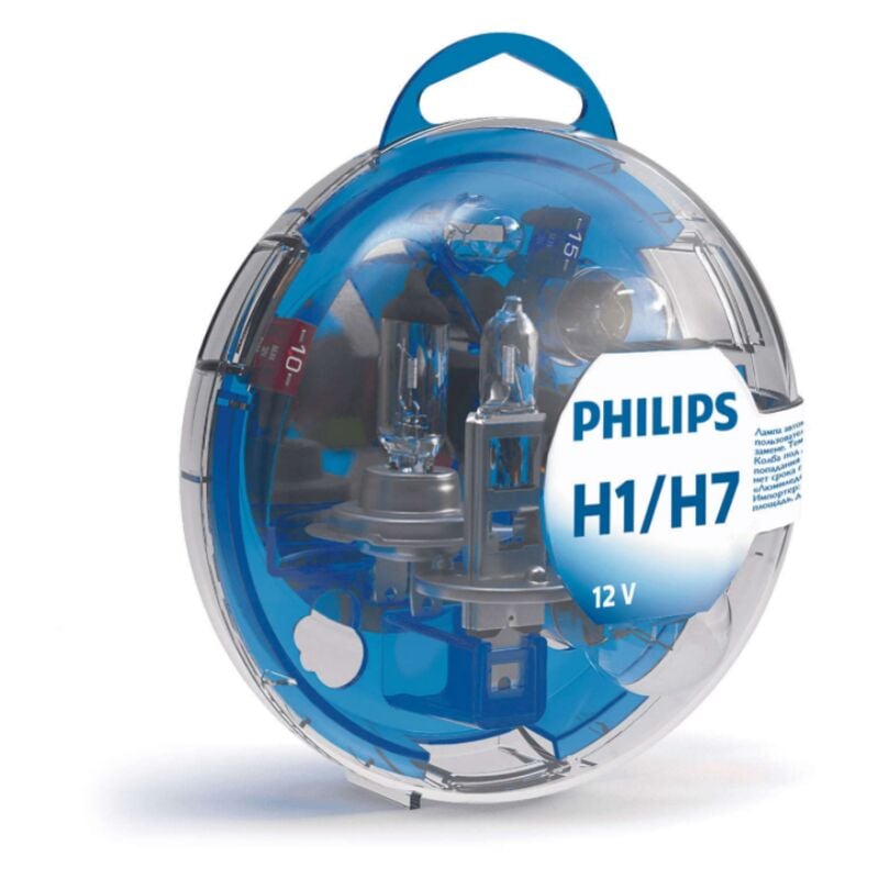 Coffret de secours ESSENTIAL avec ampoule H1/H7 Philips