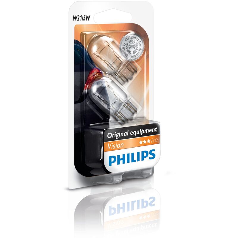 

Philips 69739130 Vision - Bombillas Para Luces De Freno O Marcha Atrás (W21/5W, 12 V, Ece R37)