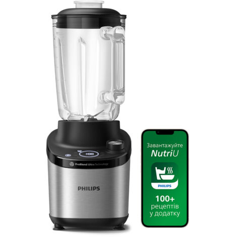 Philips 7000 series hr3760/00 frullatore frullatore frullatore de tumbler 1500 w nero, metallizzato