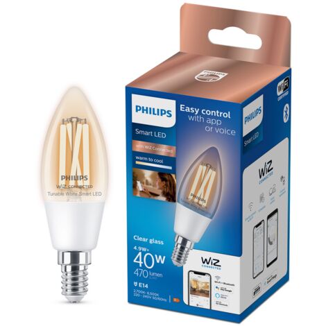 Philips 8719514372061 éclairage intelligent Ampoule intelligente Transparent, Blanc