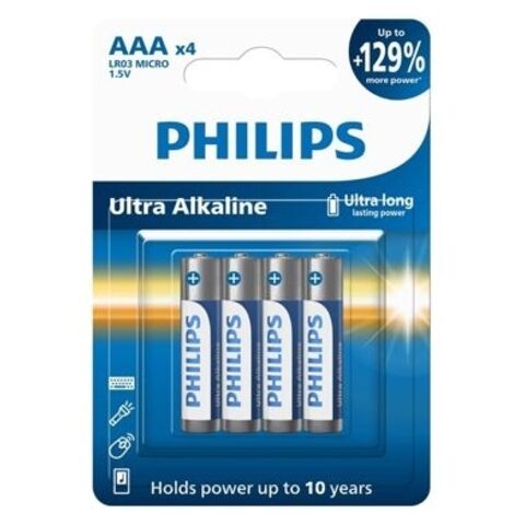 Philips aAA/LR03 Ultra Alkaline Batterien 4 Stück