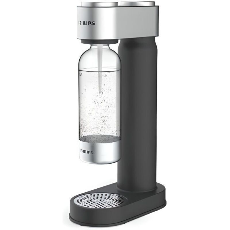 PHILIPS ADD4902BK Soda Machine - Black chrome finish - 425g CO² cylinder - 1L PET bottle