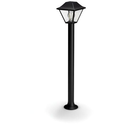 Philips ALPENGLOW Potelet extérieur max. 1x60W E27, IP44 - Noir