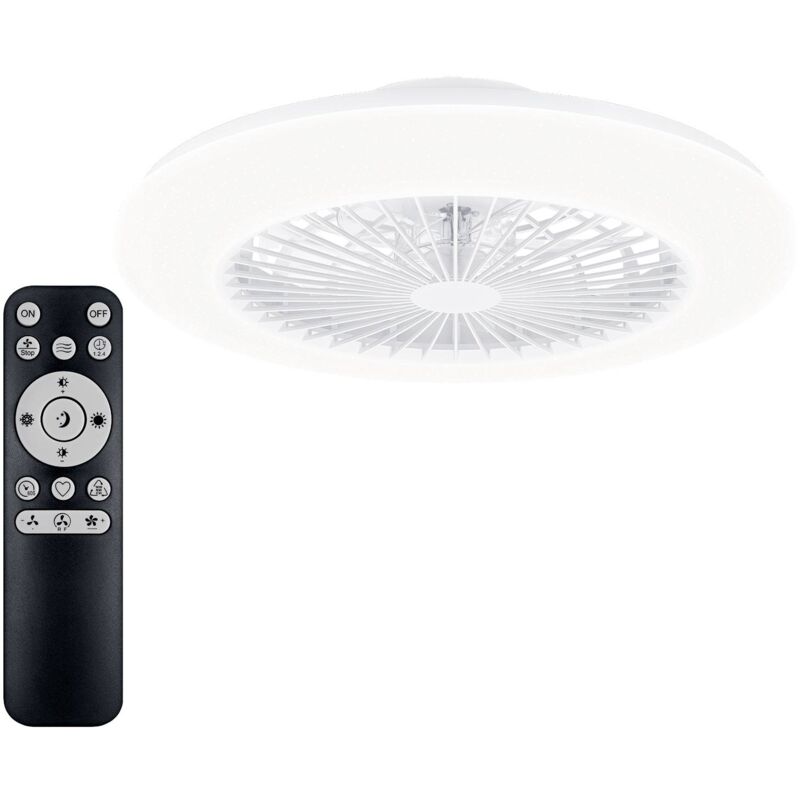 Philips - led Amigo Ventilateur de plafond 20 w, 42 w (ø x h) 490 mm x 137 mm blanc V134333