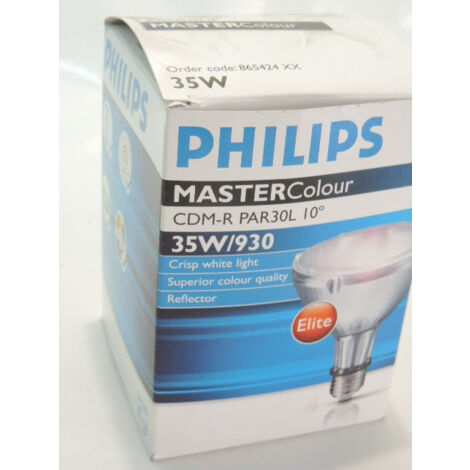 Philips – Ampoule à décharge 35W PAR30 blanc chaud 930 angle 10° – Brûleur céramique iodure – Longue durée de vie – 865424