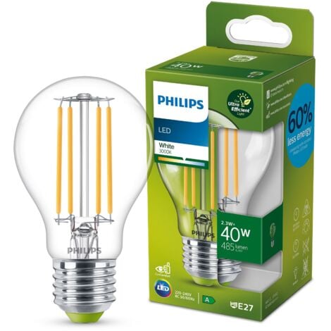 LED CEE: A (A - G) Philips Lighting Classic LED (A-Label) Lampe 871951434372600 E27 Puissance: 2.3 W blanc chaud