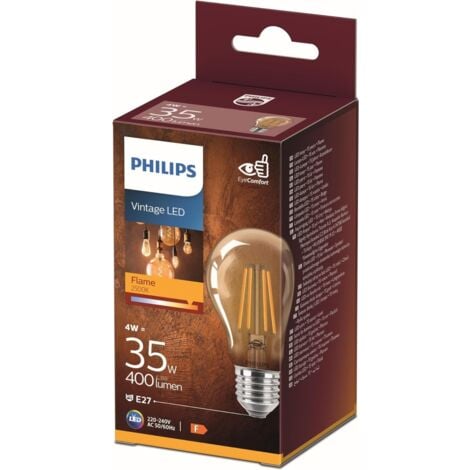 SIGNIFY LED E27 PHILIPS PHILIPS LIGHTING 67352900 EEC A++ (A++ - E) FORME STANDARD 4 W = 35 W BLANC CHAUD (Ø X L) 6 CM X 6 CM NON DIMMAB