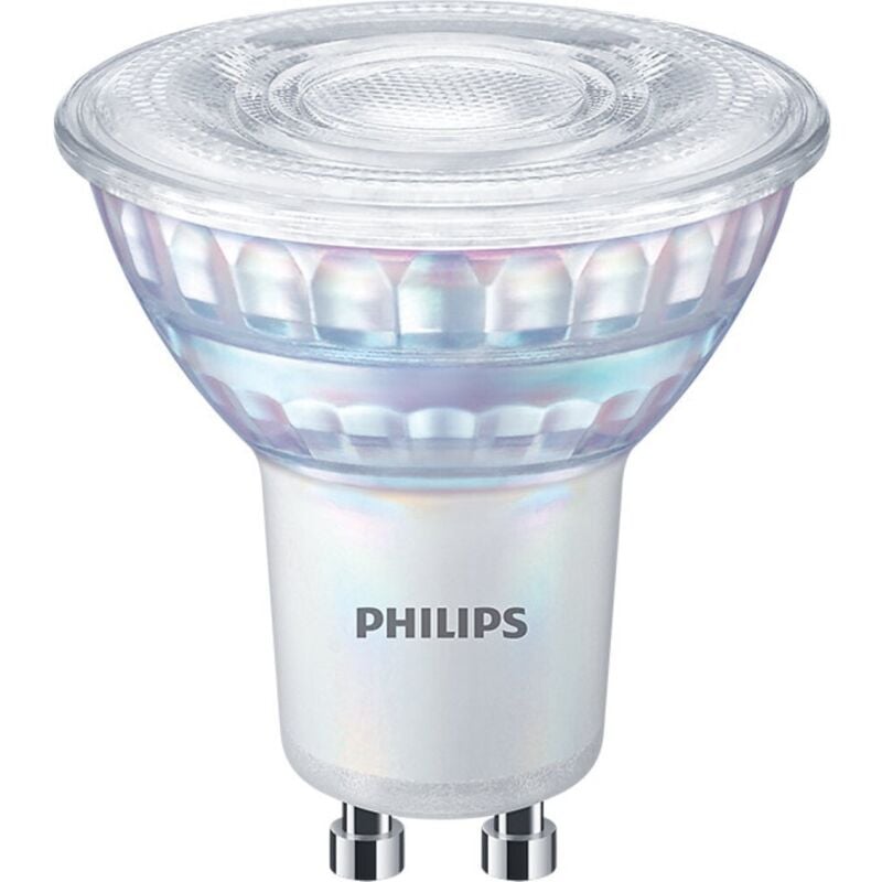 Philips ampoule LED Spot GU10 50W Blanc Chaud Compatible Variateur, Verre, Lot de 6 929002306876