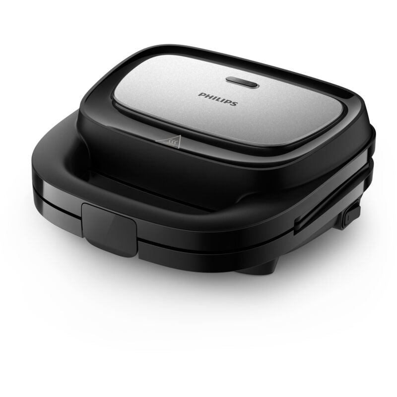 Philips - Gaufrier et croque monsieur HD2350 80 750W Argent Métal