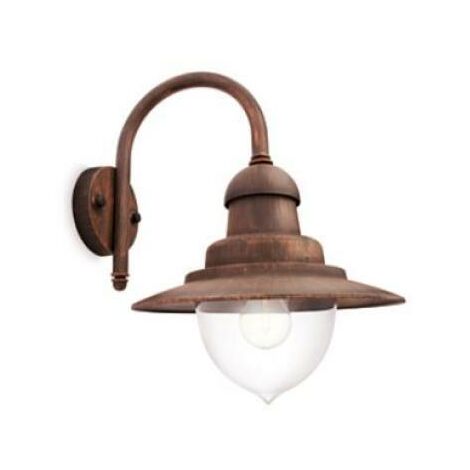 Philips – Applique extérieure en aluminium bronze IP44 – Culot E27 – Hauteur 42,8 cm – Longueur 30 cm – Largeur 38,1 cm – Pour environnements humides - 0165206pn