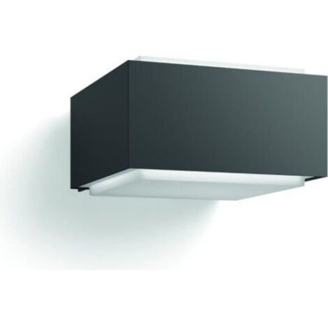 Philips – Applique murale extérieure anthracite en aluminium moulé – LED blanche chaude – 1x42W – Dimensions 9,1x16x18,2cm