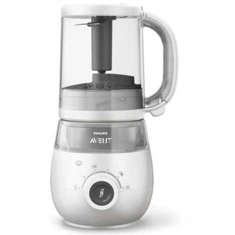 Philips Avent SCF883/01 - Robot de cuisine 4 en 1 pour la bouillie, la cuisson à la vapeur, le réfrigérateur, la congélation et le chauffage à partir d'un bol