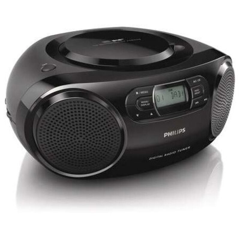 Philips - AZB500/12 Radio cd avec Dab+, lecteur cd (Dab+/FM, Dynamic Bass Boost, fonction Repeat & Shuffle, entrée audio) - Noir, Année modèle