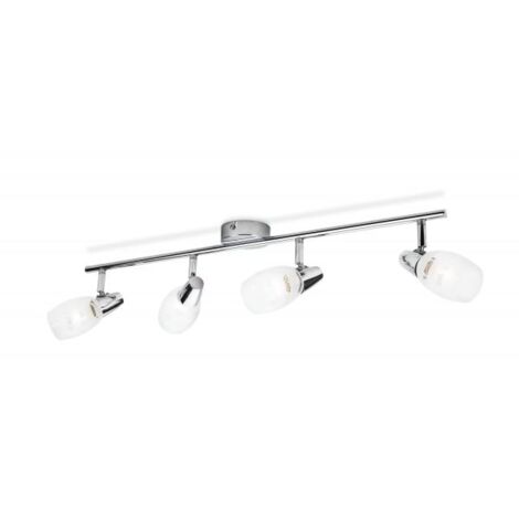 PHILIPS - BARRA HEMLOCK 4 FARETTI SPOT CROMO E14 40WATT