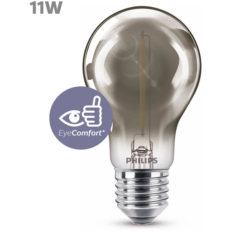 

Bombilla LED cristal 11W estándar E27 ahumada , no regulable - Philips