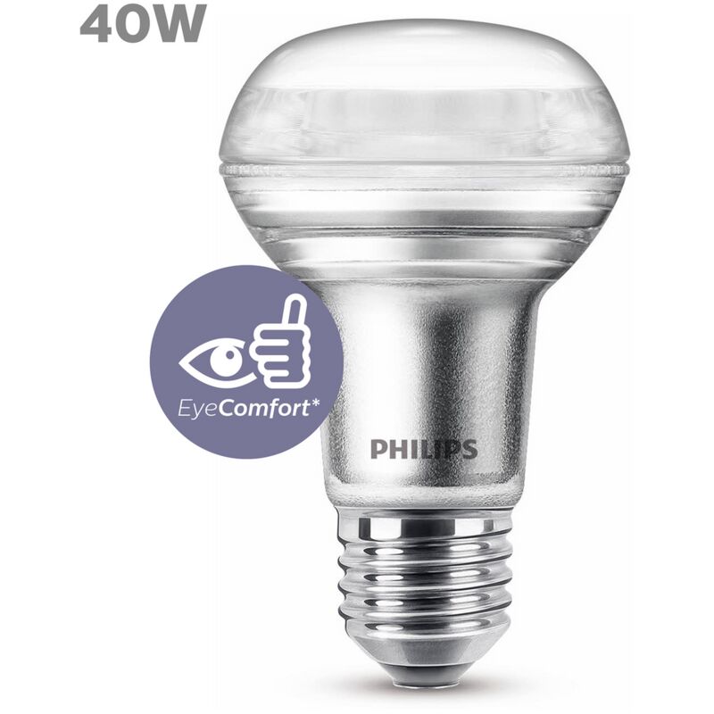 

Bombilla LED cristal 40W reflectora E27 luz blanca cálida 36º de ángulo de apertura, no regulable - Philips