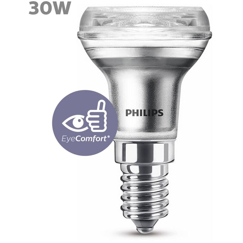 

Philips - Bombilla LED Reflectora, 30W, R39 E14, 36 Grados Apertura, Luz Blanca Cálida, No Regulable