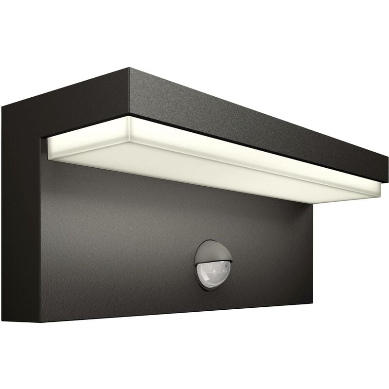 Philips - led Bustan 8720169257412 Applique led extérieure avec détecteur de mouvement led 3.8 w anthracite V173483