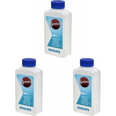 Philips CA6520/00 - Lot de 3 detartrants - Machine a cafe a dosettes SENSEO, Compatible toutes machines SENSEO