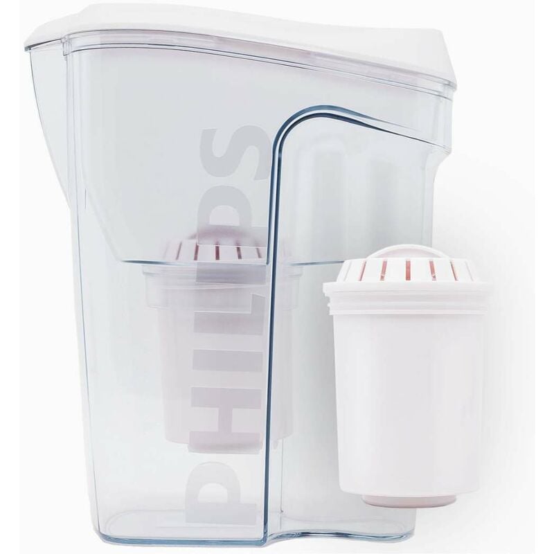 Carafes filtrantes - Carafe filtrante avec micro-filtration, 1500 ml, blanc/limpide AWP2918/10 - Philips