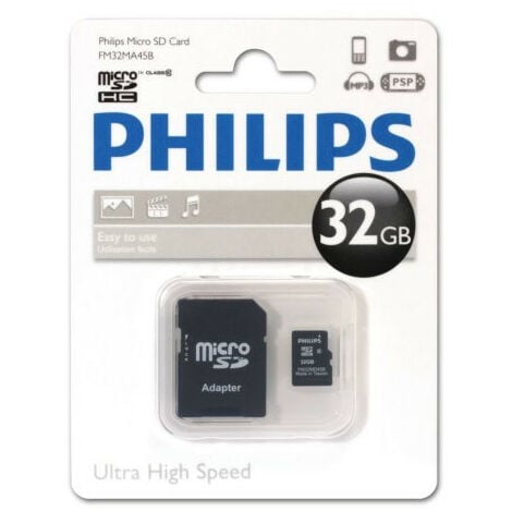 Philips Carte Micro SD FM32MA45B/10 (FM32MA45B)